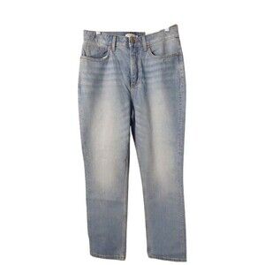 Elizabeth And James The Vintage Straight High-Rise Jeans Size 10-30 Light Wash